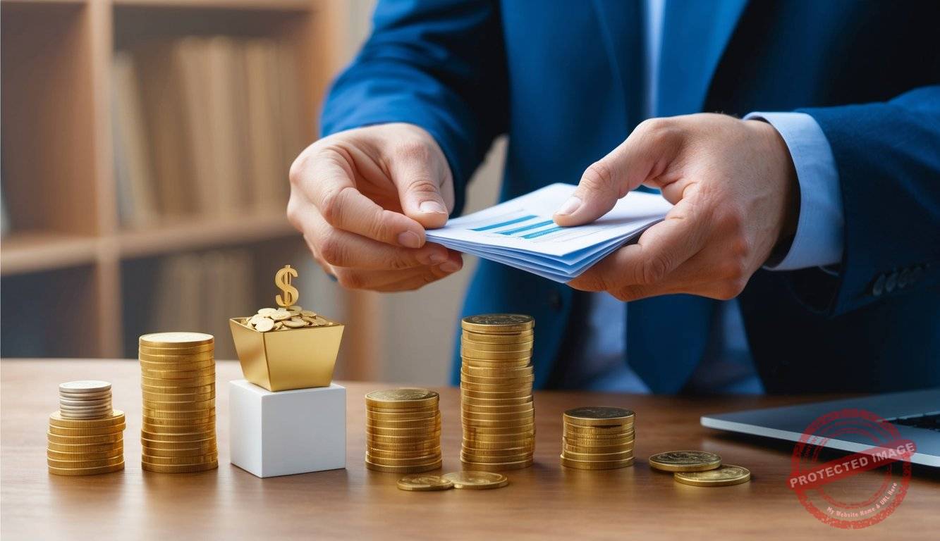 A person examining a selection of gold IRA custodian options from a free kit