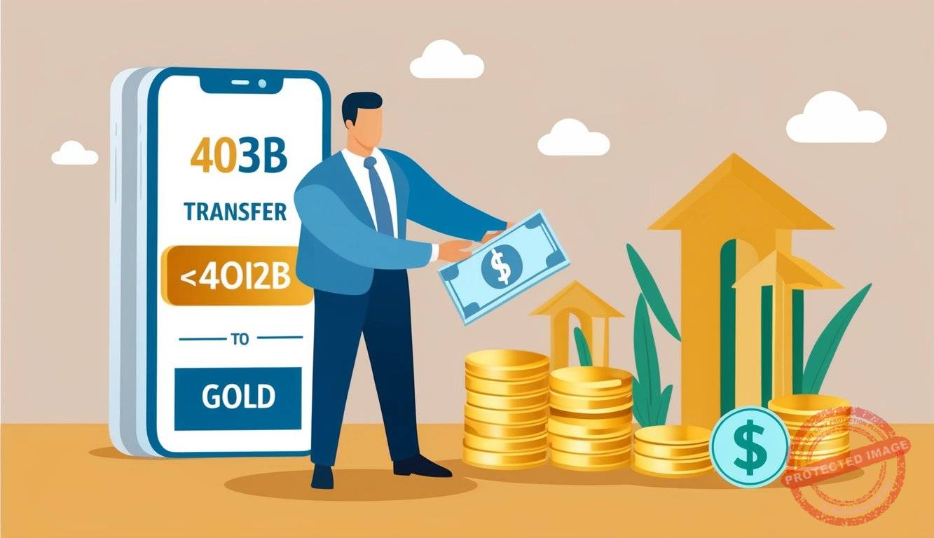A person transferring money from a 403b account to a gold investment, with a focus on understanding fees and costs