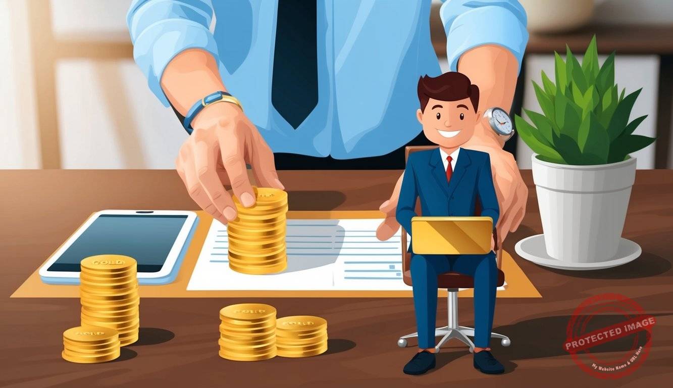 A person setting up a Gold IRA account with a financial advisor